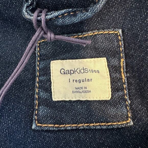 NWT Gap Kids Denim Trucker Jacket Large - Picture 7 of 8